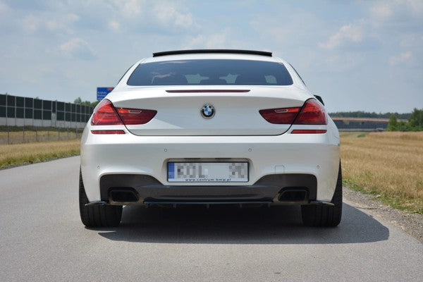 Maxton Rear Side Splitters For BMW 6 Gran Coupé Mpack - Gloss Black