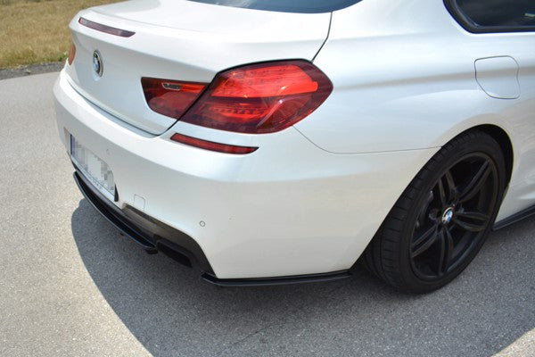 Maxton Rear Side Splitters For BMW 6 Gran Coupé Mpack - Gloss Black
