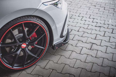 Maxton Front Splitter + Flaps V.3 Volkswagen Golf 8 Gti - Gloss Black