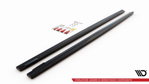 Maxton Side Skirts Diffusers V.2 Volkswagen Passat Cc - Gloss Black