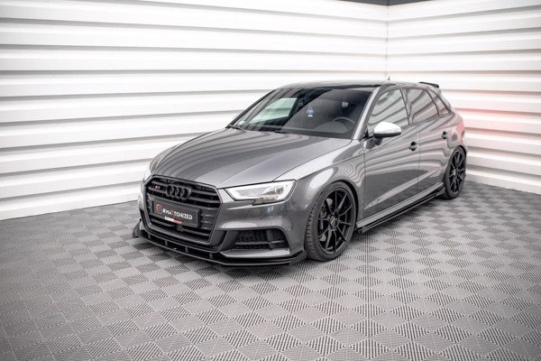 Maxton Front Flaps Audi S3 / A3 S-Line Sportback 8V Facelift