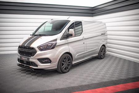 Maxton Side Skirts Diffusers Ford Transit Custom St-Line Mk1 Facelift - Gloss Black