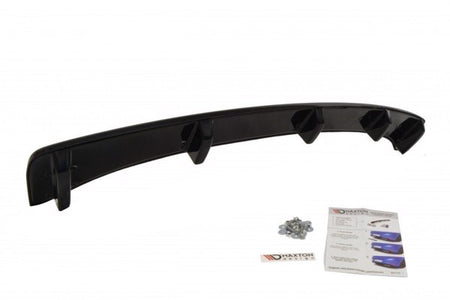 Maxton Central Rear Splitter Audi A5 S-Line Facelift (With A Vertical Bar) - Gloss Black