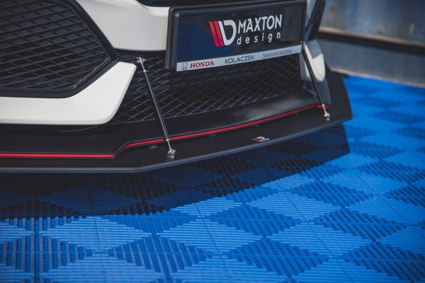 Maxton Racing Durability Front Splitter Honda Civic X Type-R - Black