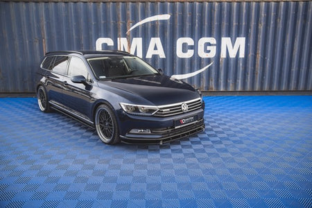 Maxton Front Splitter V.2 Volkswagen Passat B8 - Gloss Black