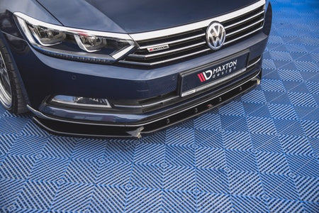 Maxton Front Splitter V.2 Volkswagen Passat B8 - Gloss Black