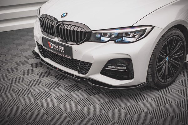 Maxton Front Splitter V.5 BMW 3 G20 / G21 M-Pack - Gloss Black