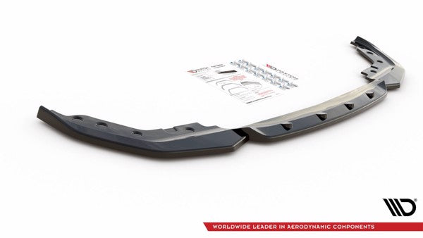 Maxton Front Splitter V.5 BMW 3 G20 / G21 M-Pack - Gloss Black