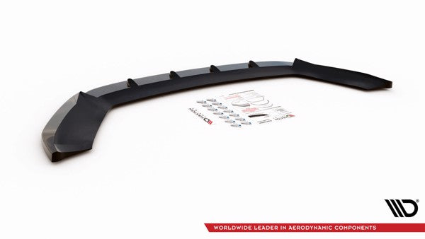 Maxton Front Splitter V.1 Seat Leon Fr / Cupra Mk3 - Gloss Black