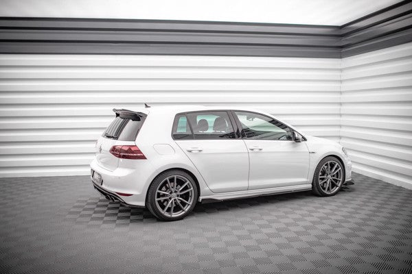 Maxton Side Skirts Diffusers V.2 Volkswagen Golf R Mk7 - Gloss Black