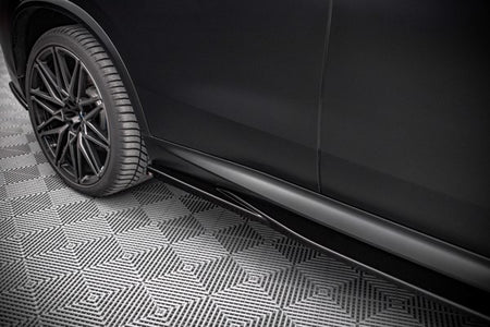 Maxton Side Skirts Diffusers BMW X5M F95 - Gloss Black
