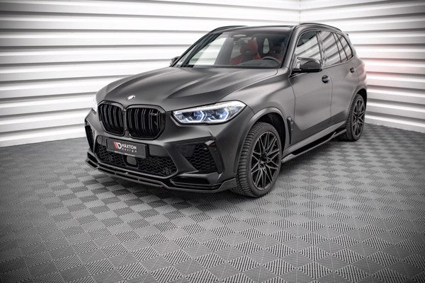 Maxton Side Skirts Diffusers BMW X5M F95 - Gloss Black