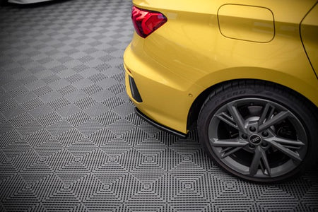 Maxton Rear Side Splitters Audi S3 Sedan 8Y - Gloss Black