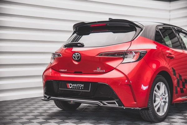 Maxton Central Rear Splitter Toyota Corolla Gr Sport Hatchback Xii - Gloss Black