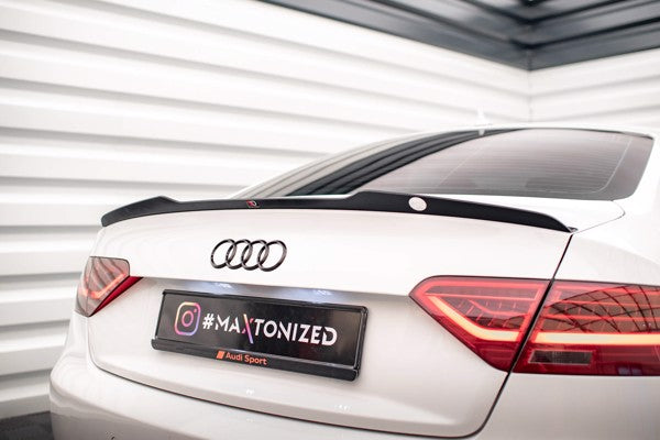 Maxton Spoiler Cap V.2 Audi A5 / A5 S-Line / S5 Coupe 8T - Gloss Black