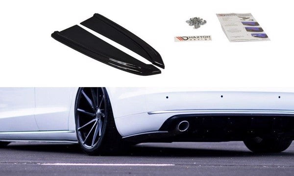 Maxton Rear Side Splitters Audi A8 D4 - Gloss Black