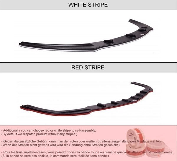 Maxton Front Splitter Mercedes Slk R170 - Gloss Black