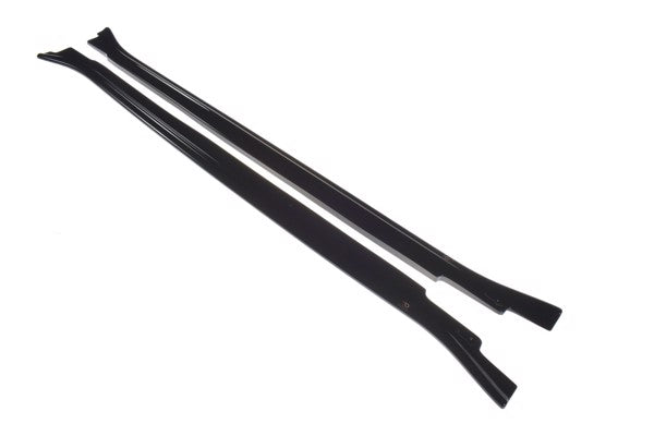 Maxton Side Skirts Diffusers For BMW X5 E70 Facelift M-Pack - Gloss Black