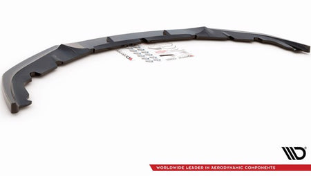 Maxton Front Splitter V.2 Porsche Panamera Turbo 970 Facelift - Gloss Black