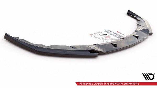 Maxton Front Splitter V.2 Porsche Panamera Turbo 970 Facelift - Gloss Black