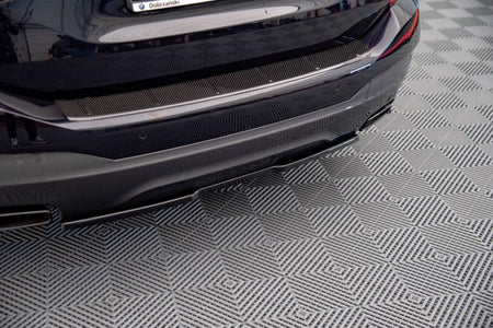 Maxton Central Rear Splitter For BMW 6 Gt G32 M-Pack - Gloss Black