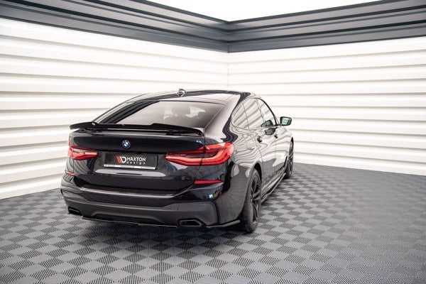 Maxton Central Rear Splitter For BMW 6 Gt G32 M-Pack - Gloss Black