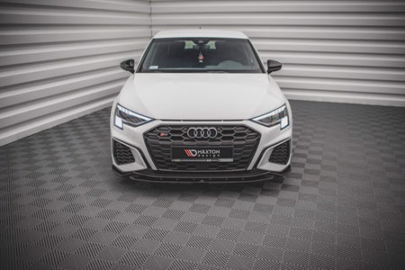 Maxton Front Splitter V.2 Audi S3 / A3 S-Line 8Y - Gloss Black