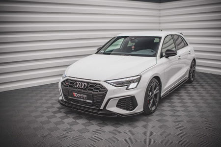 Maxton Front Splitter V.2 Audi S3 / A3 S-Line 8Y - Gloss Black