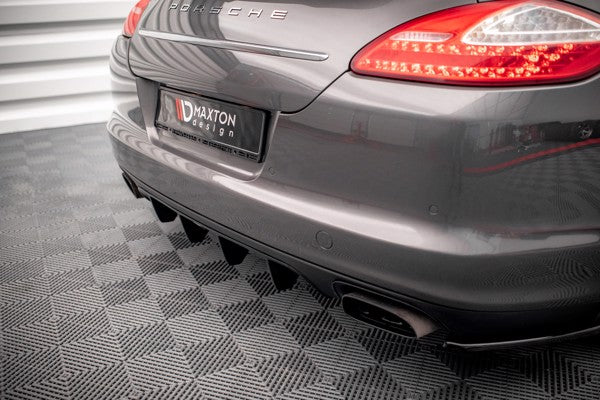 Maxton Rear Valance Porsche Panamera / Panamera Diesel 970 - Gloss Black