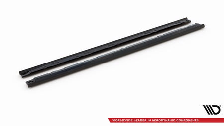 Maxton Side Skirts Diffusers Volkswagen T-Roc R Mk1 Facelift - Gloss Black
