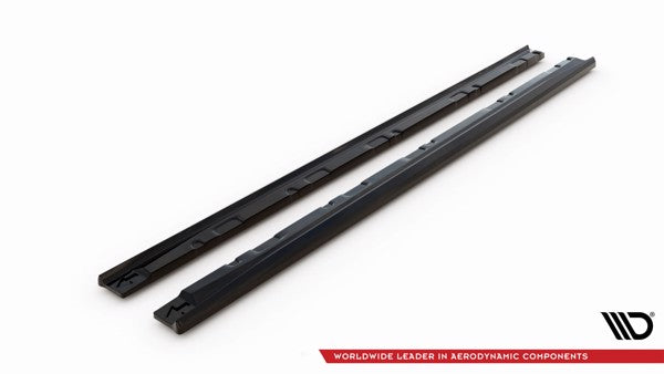 Maxton Side Skirts Diffusers Volkswagen T-Roc R Mk1 Facelift - Gloss Black