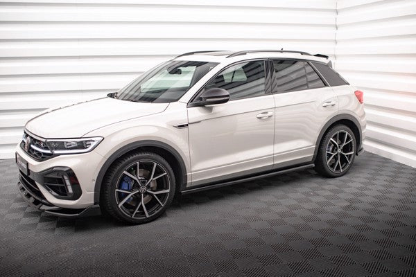 Maxton Side Skirts Diffusers Volkswagen T-Roc R Mk1 Facelift - Gloss Black