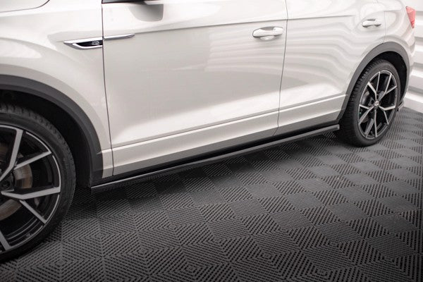 Maxton Side Skirts Diffusers Volkswagen T-Roc R Mk1 Facelift - Gloss Black
