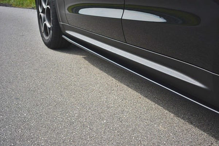 Maxton Side Skirts Diffusers Alfa Romeo Stelvio - Gloss Black