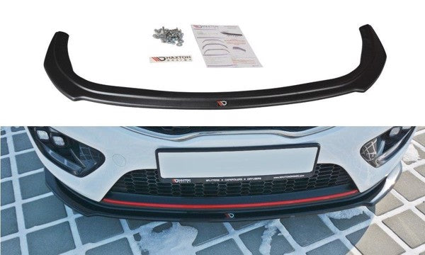 Maxton Front Splitter V.1 Kia Cee'D / Pro Cee'D Gt Mk2 - Gloss Black