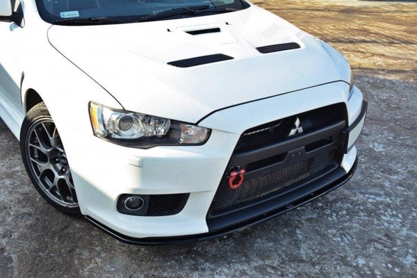 Maxton Front Splitter V.2 Mitsubishi Lancer Evo X - Gloss Black