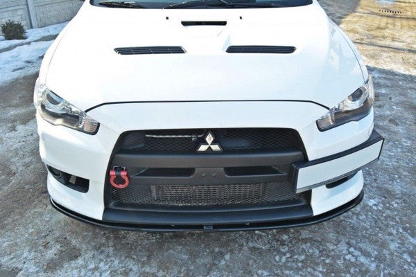 Maxton Front Splitter V.2 Mitsubishi Lancer Evo X - Gloss Black