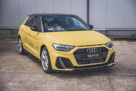 Maxton Front Splitter V.1 Audi A1 S-Line Gb - Gloss Black