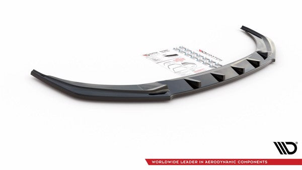Maxton Front Splitter V.1 Audi A1 S-Line Gb - Gloss Black