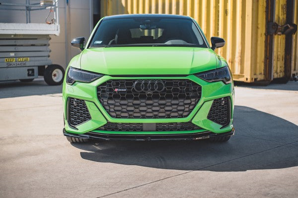 Maxton Front Splitter V.2 Audi RSq3 F3 - Gloss Black