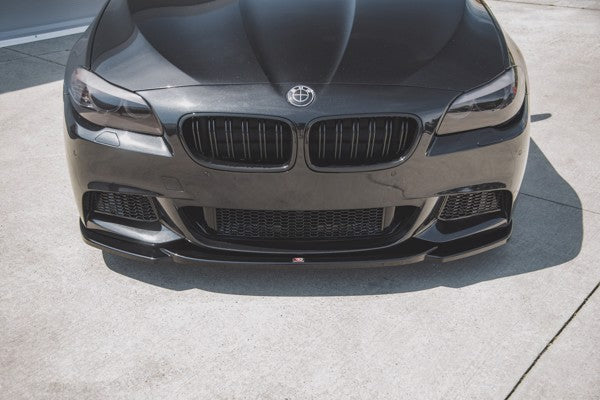 Maxton Front Splitter V.4 For BMW 5 F10/F11 M-Pack - Gloss Black