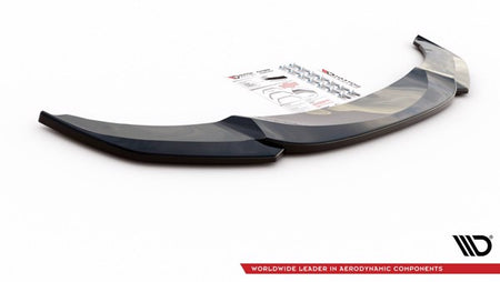 Maxton Front Splitter V.4 For BMW 5 F10/F11 M-Pack - Gloss Black