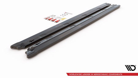Maxton Side Skirts Diffusers Peugeot 2008 Mk2 - Gloss Black
