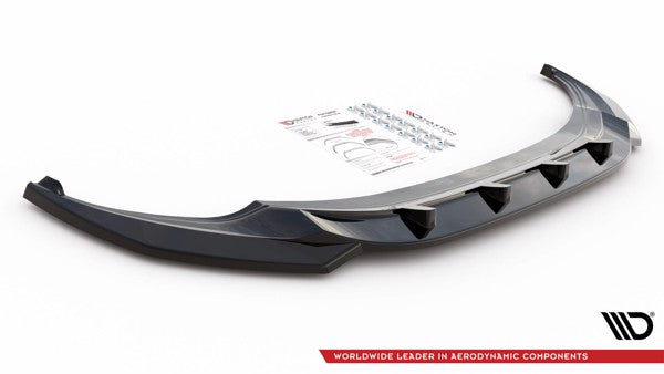 Maxton Front Splitter V.3 Volkswagen Tiguan R / R-Line Mk2 Facelift - Gloss Black