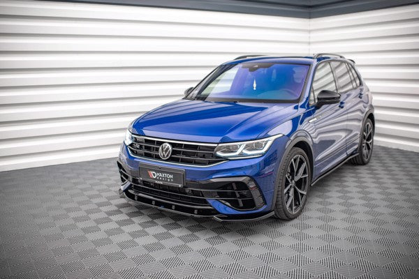 Maxton Front Splitter V.3 Volkswagen Tiguan R / R-Line Mk2 Facelift - Gloss Black
