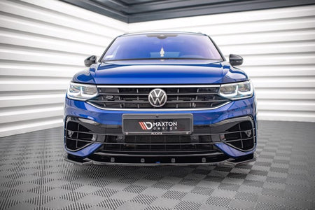 Maxton Front Splitter V.3 Volkswagen Tiguan R / R-Line Mk2 Facelift - Gloss Black