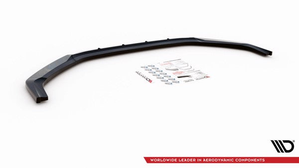 Maxton Front Splitter V.3 Hyundai I20 N Mk3 - Gloss Black