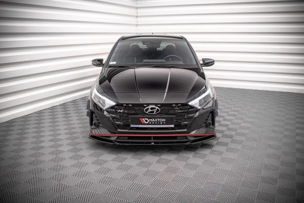 Maxton Front Splitter V.3 Hyundai I20 N Mk3 - Gloss Black
