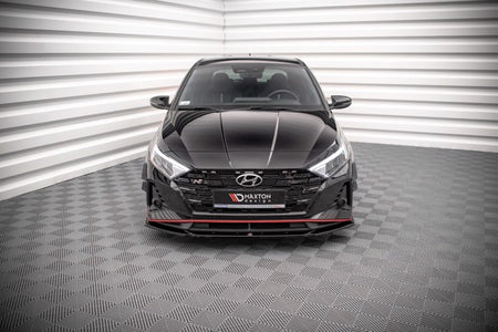 Maxton Front Splitter V.3 Hyundai I20 N Mk3 - Gloss Black