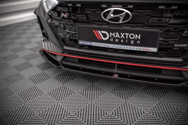 Maxton Front Splitter V.3 Hyundai I20 N Mk3 - Gloss Black
